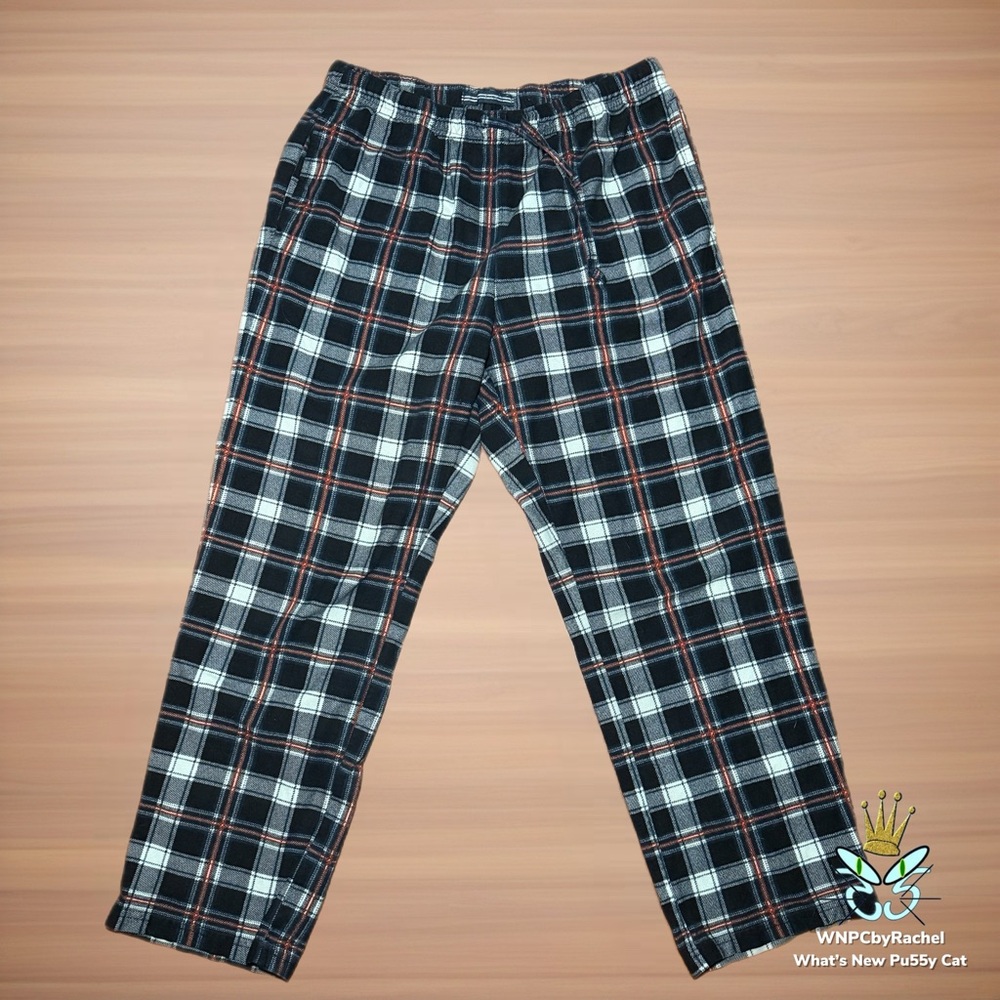 Nautica Flannel Plaid Pajama Pants, Small